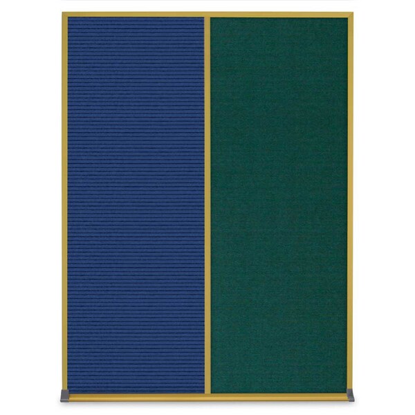 United Visual Products Single Door Radius Corkboard, 24"X36", B UV8001-BRONZE-AMETHY - main